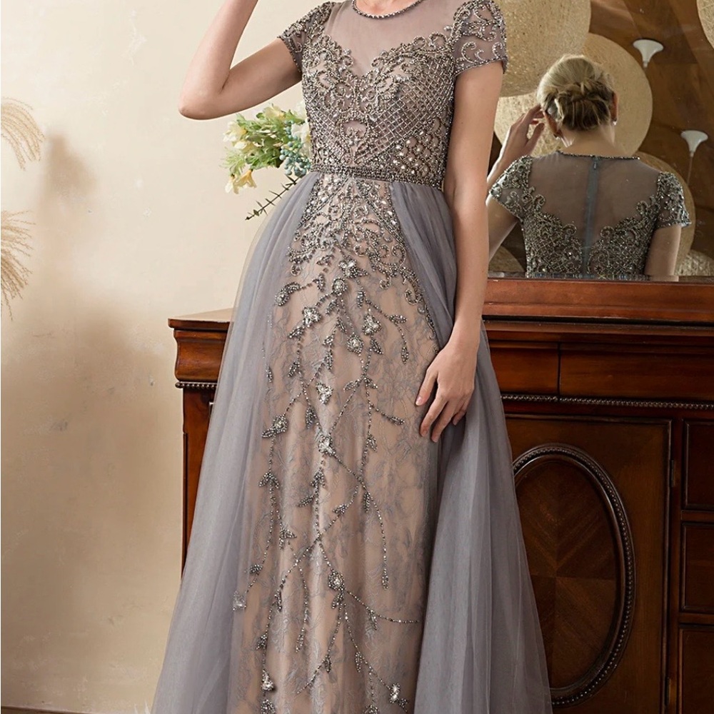 Serene Hill Lavender Embellished Prom Dress - Picture 8 of 8